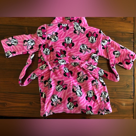 Disney Girls Minnie Mouse Robe. - Picture 2 of 4